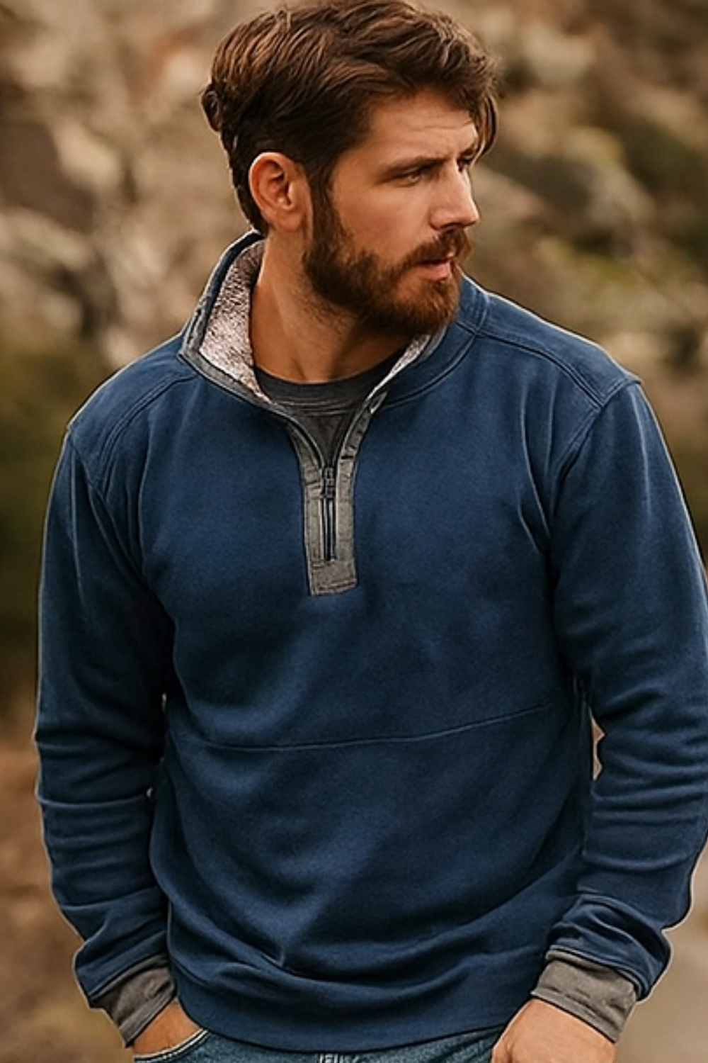 Piolo Fleece-Hemd | Blau