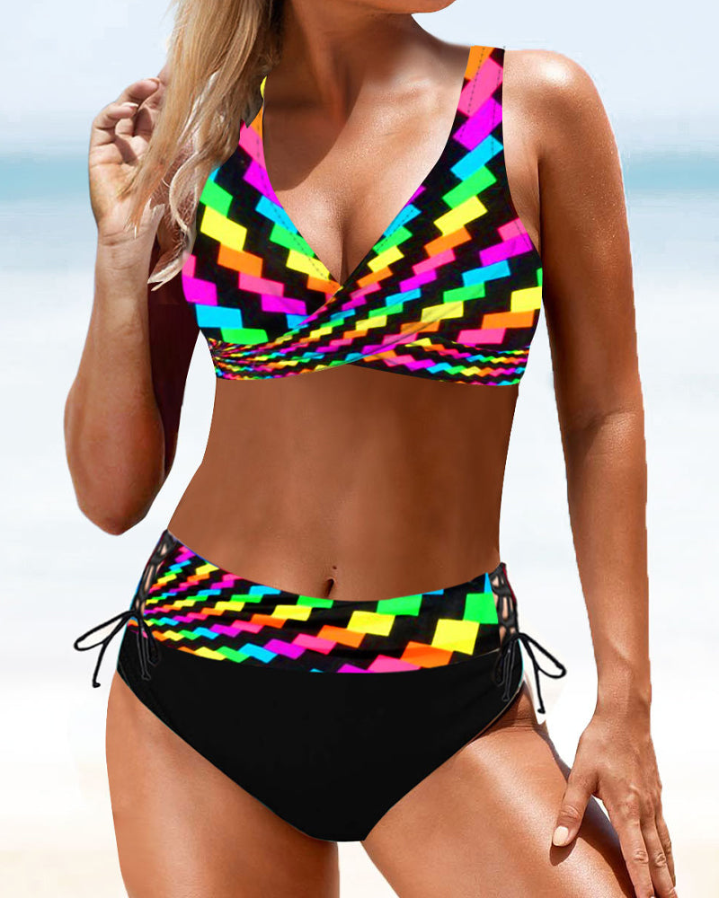 Eva | Fröhlicher Bunter Bikini