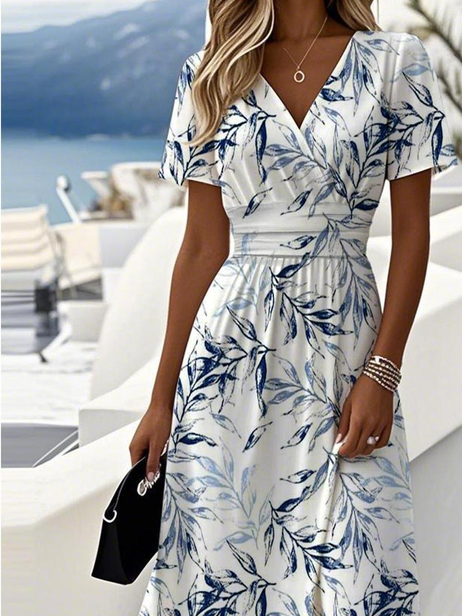 Lilibeth - Midi-Kleid mit Gartenbrise-Design