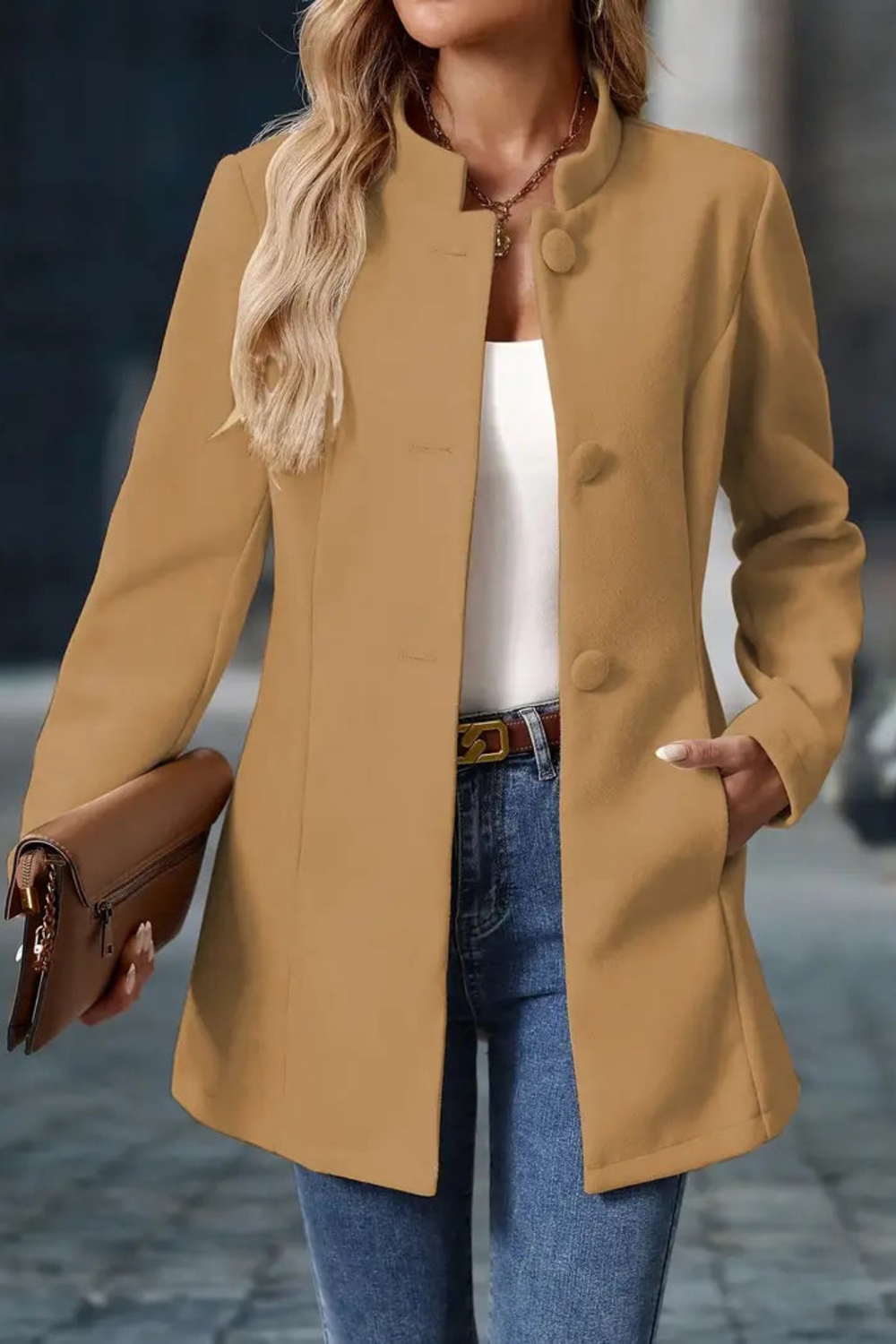 Claire Elegante Jacke | Braun