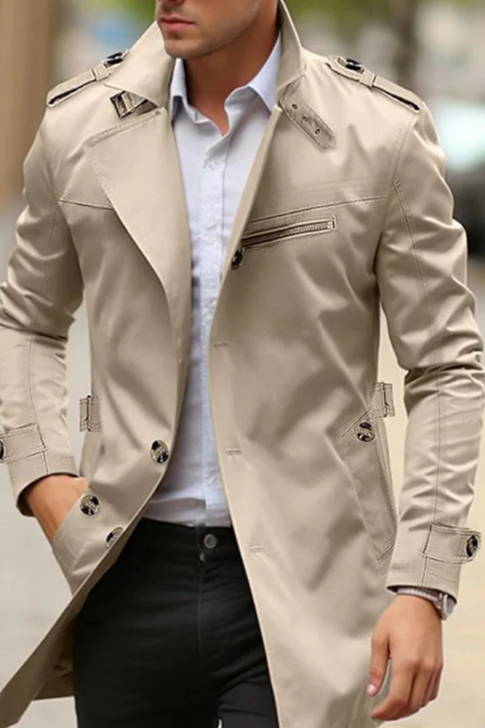 Johnson Premium Jacke für Herren | Hellbeige