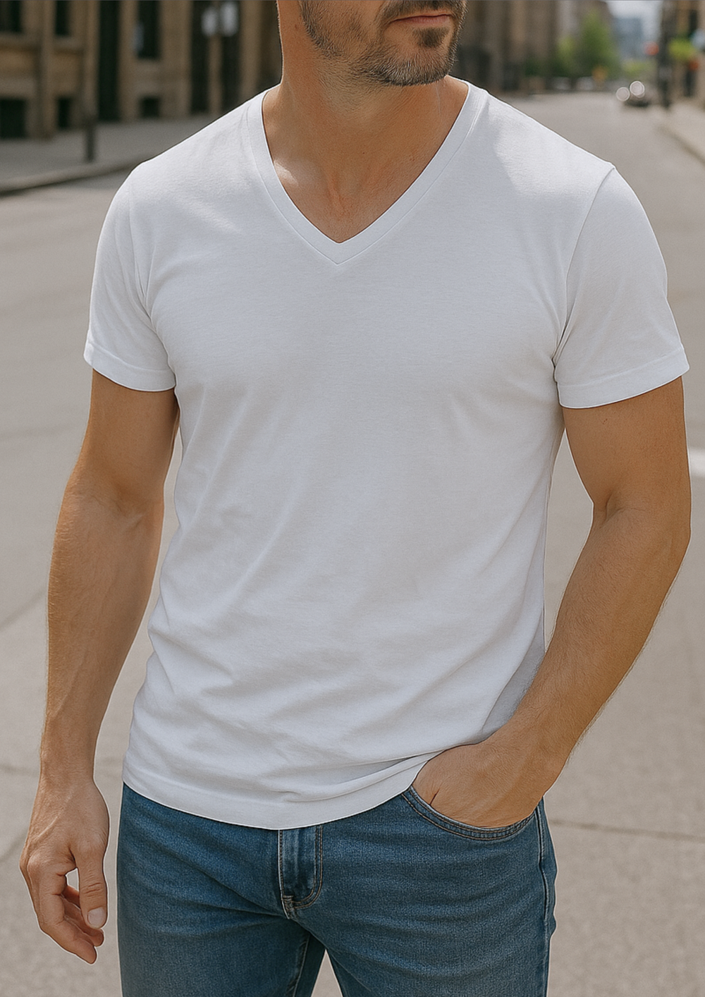 Jadrien Sunspel T-Shirt aus Bio-Baumwolle | Weiß
