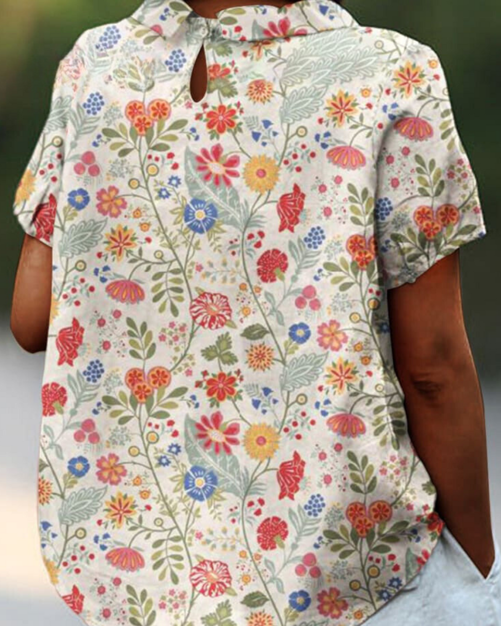 Valerie | Elegante Bluse mit feinem Blumenmuster