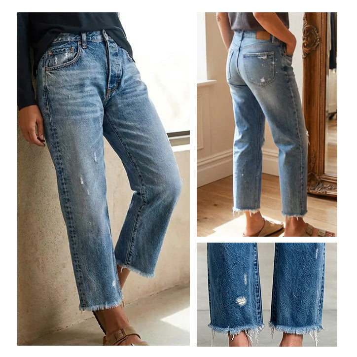 Zelda - Verkürzte Premium-Stretch-Jeans