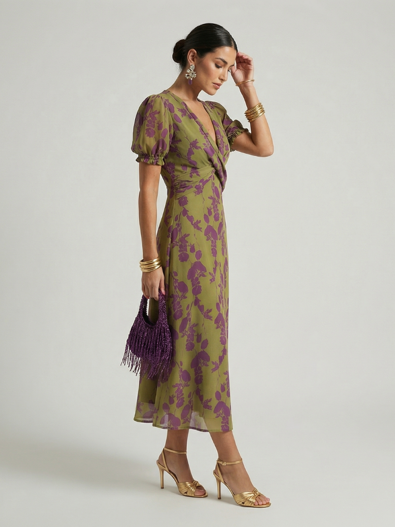 Virel | Entspanntes Floral-Midi-Kleid