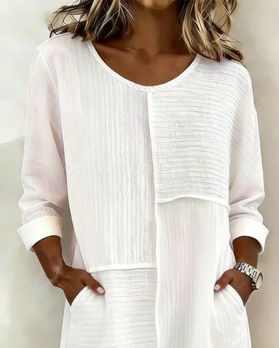 Taryn - Langarm-Shiftkleid mit Softtouch