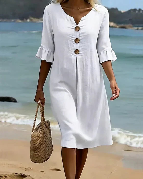 Jonquil - Freizeitkleid mit Knopfleiste vorn