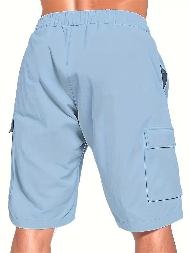 Raekwon – Leinen-Shorts Mit Elastischem Bund Und Kordelzug