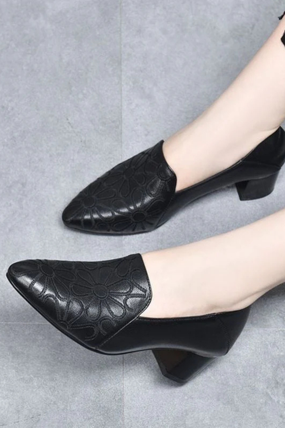 Marlene Pumps aus veganem Leder | Schwarz