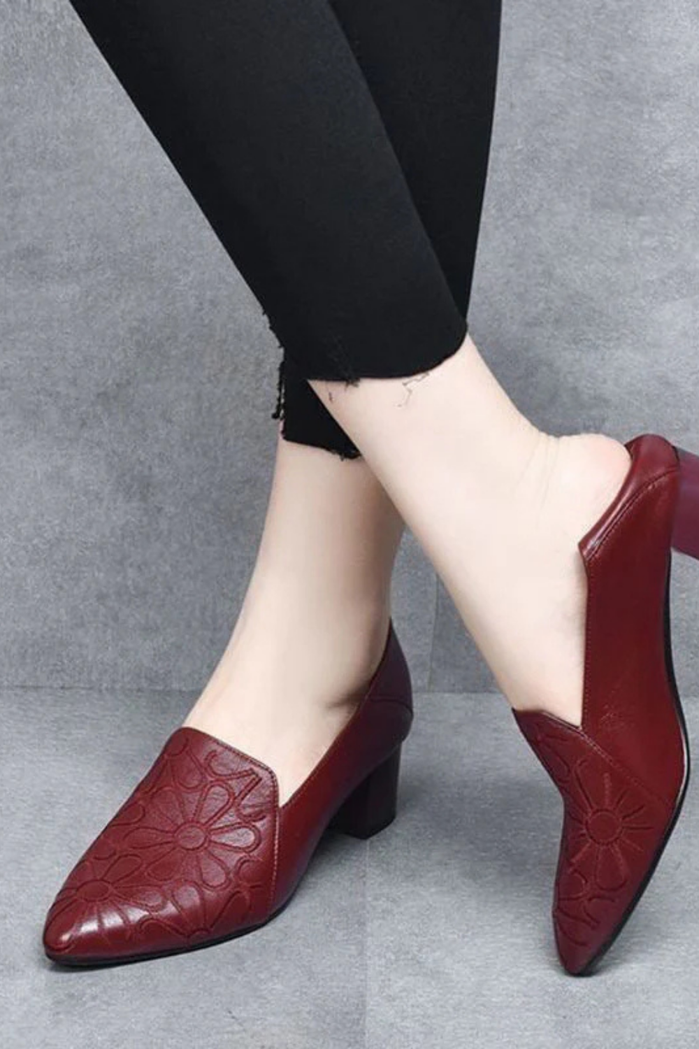 Marlene Pumps aus veganem Leder | Rot