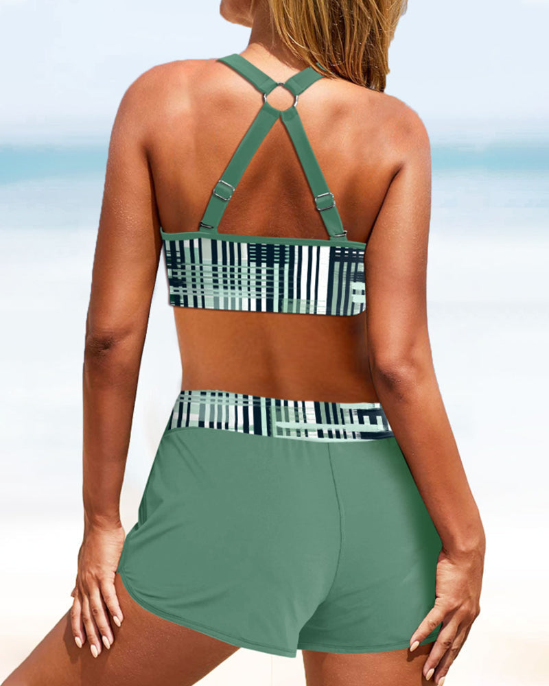 Odette - Strukturierter hochgeschnittener Bikini