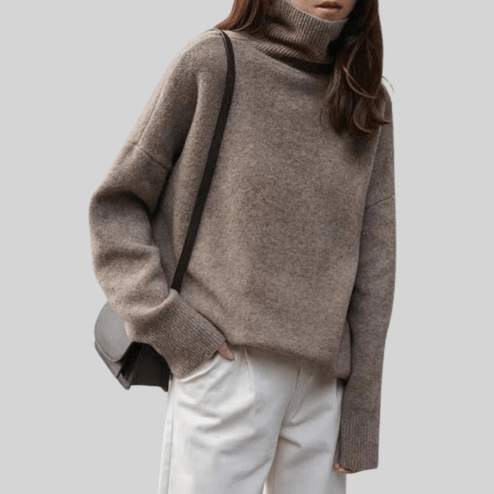 Hanna | Damen Rollkragenpullover modern lässig