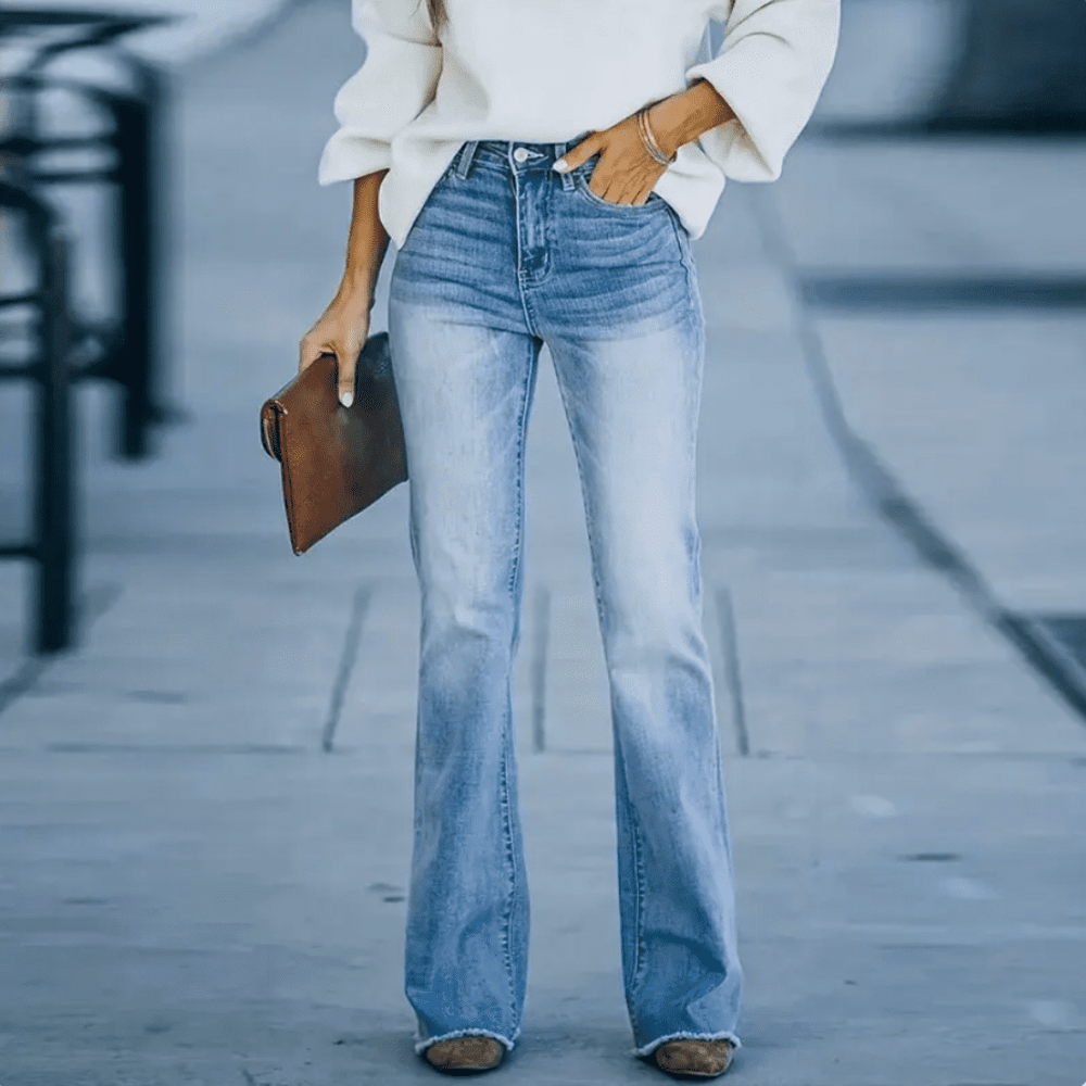 Damen Slim Fit High Waist Jeans