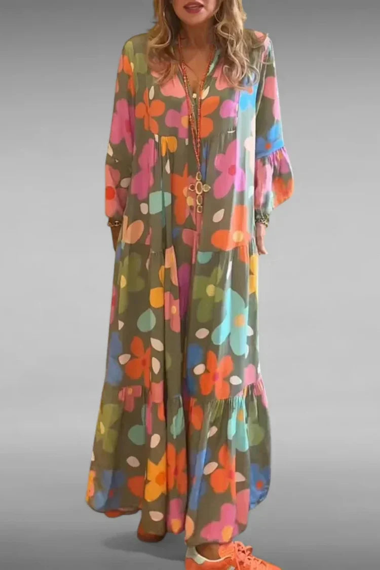 Blumentraum | Lässiges Maxikleid