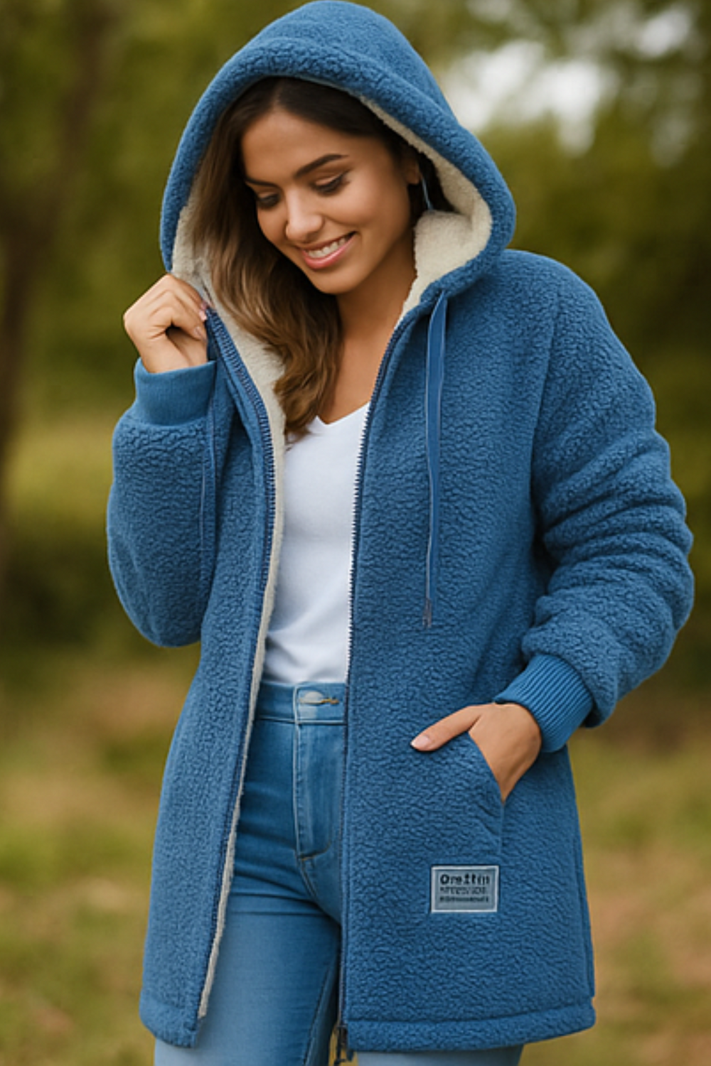 Serena Fleecejacke | Blau