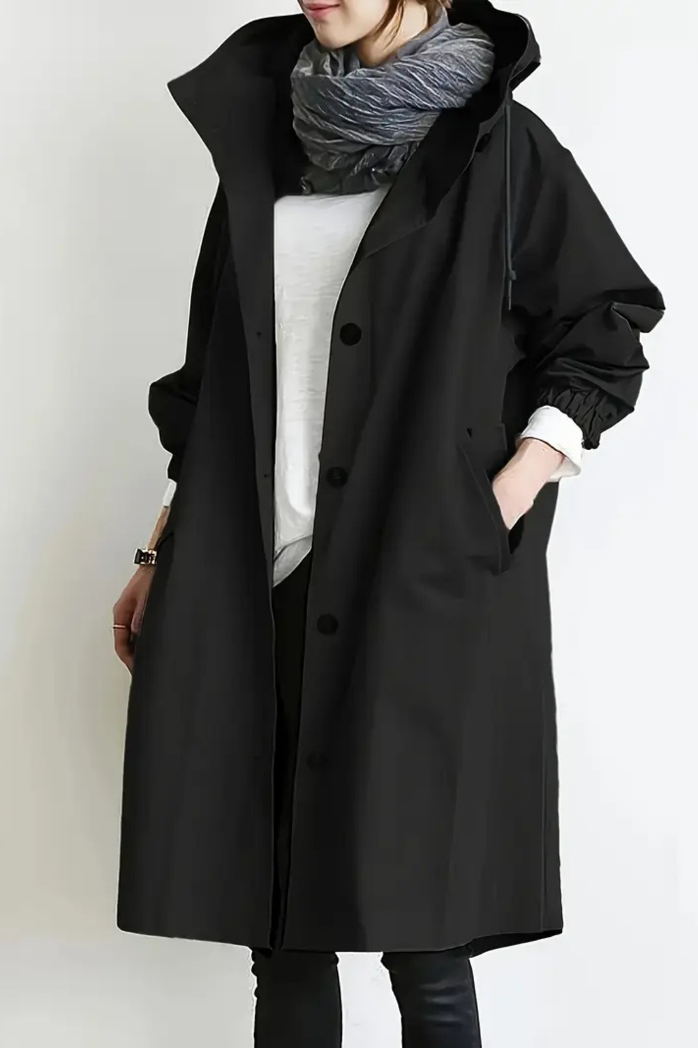 Dolly Stilvoller Trenchcoat | Schwarz