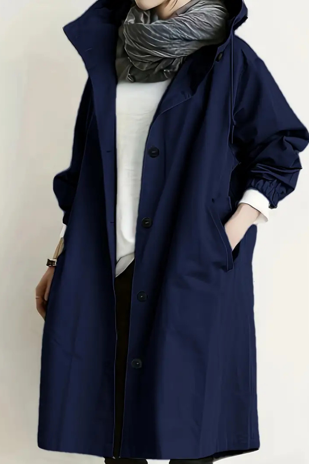 Dolly Stilvoller Trenchcoat | Marineblau