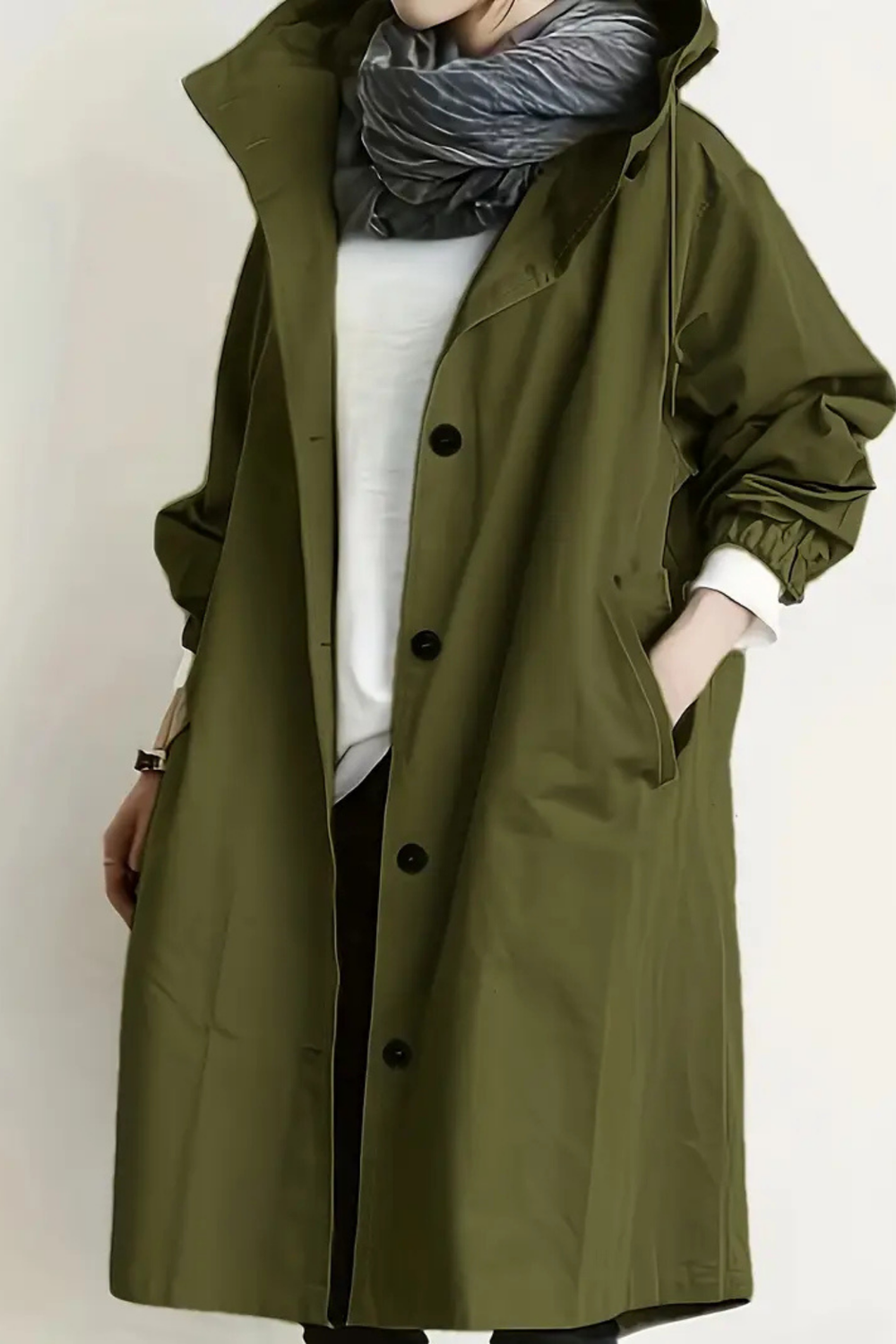 Dolly Stilvoller Trenchcoat | Oliv