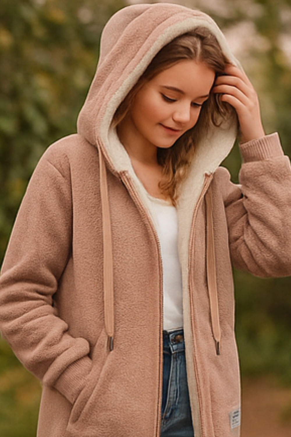 Serena Fleecejacke | Braun
