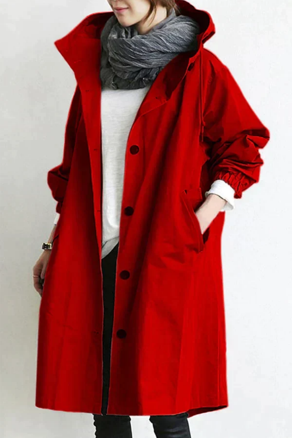 Dolly Stilvoller Trenchcoat | Rot