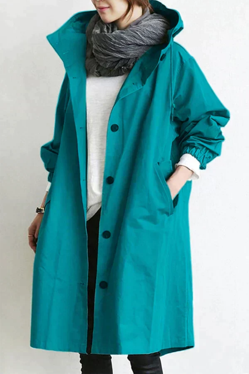 Dolly Stilvoller Trenchcoat | Hellblau