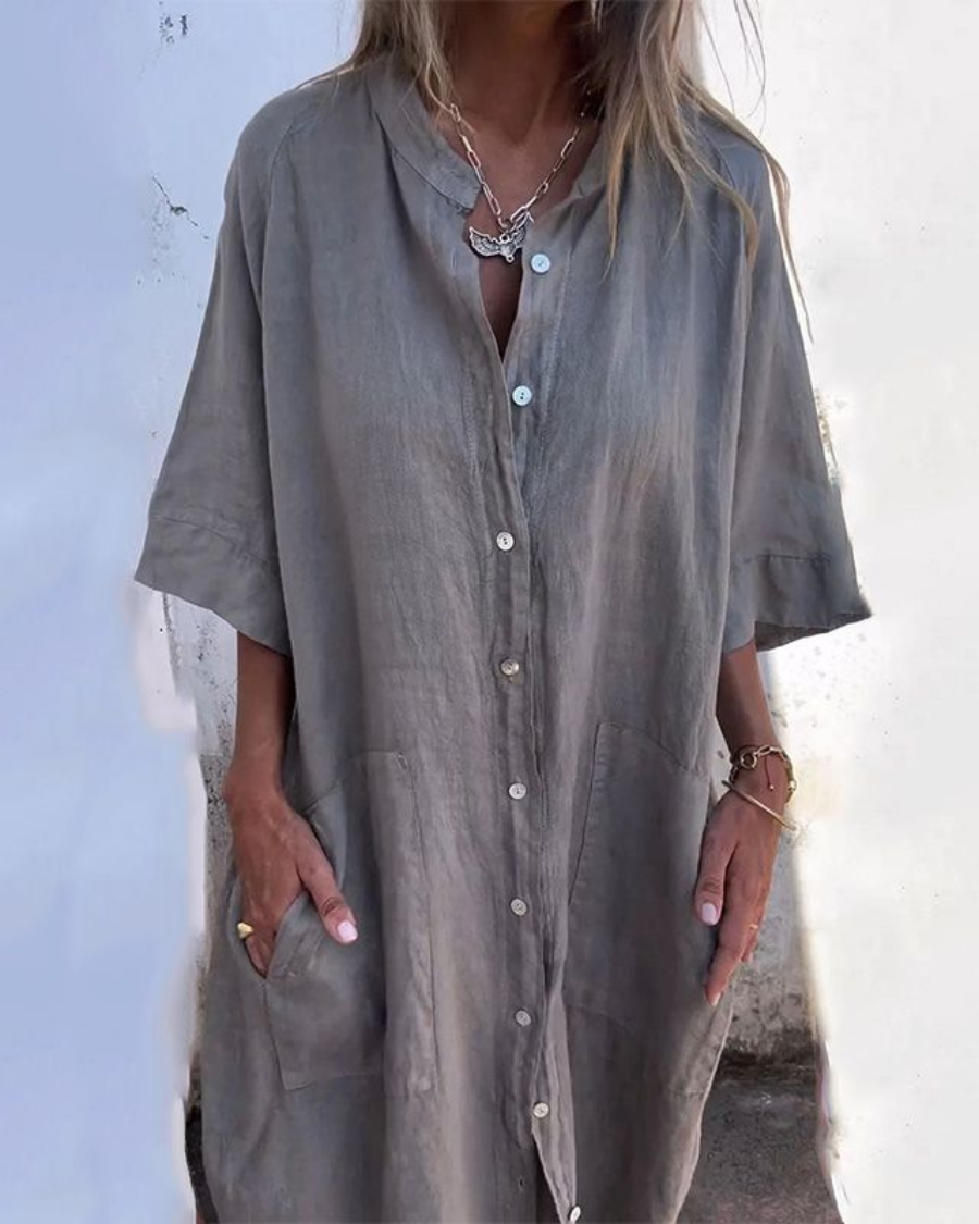 Valerie – Lässiges Damen Hemdblusenkleid
