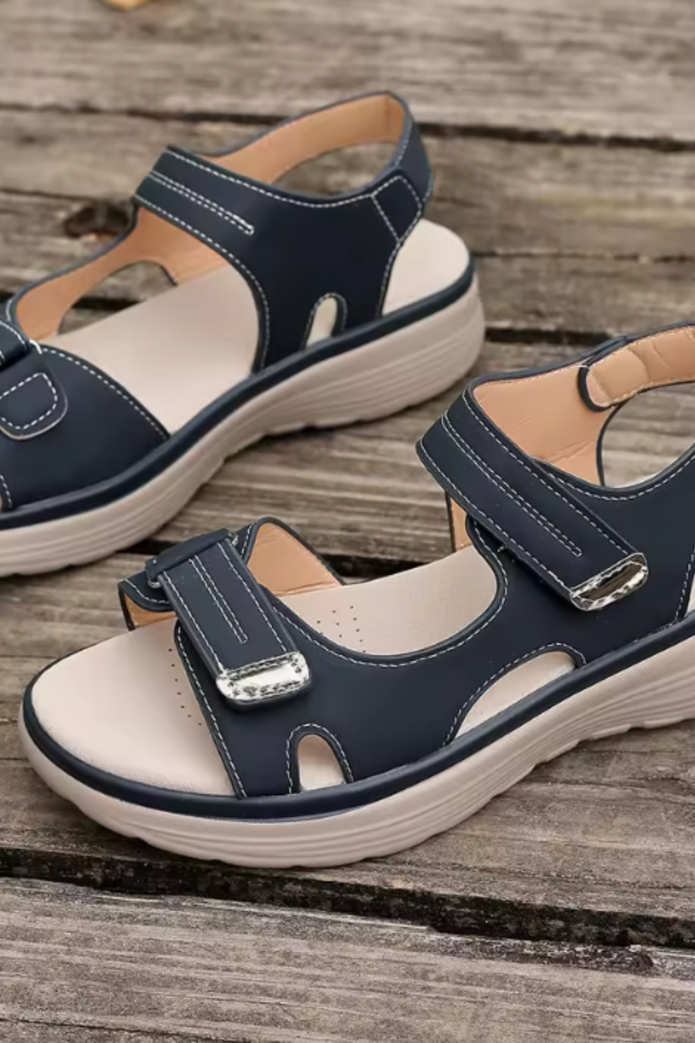 Tonya Orthopädische Ledersandalen | Blau