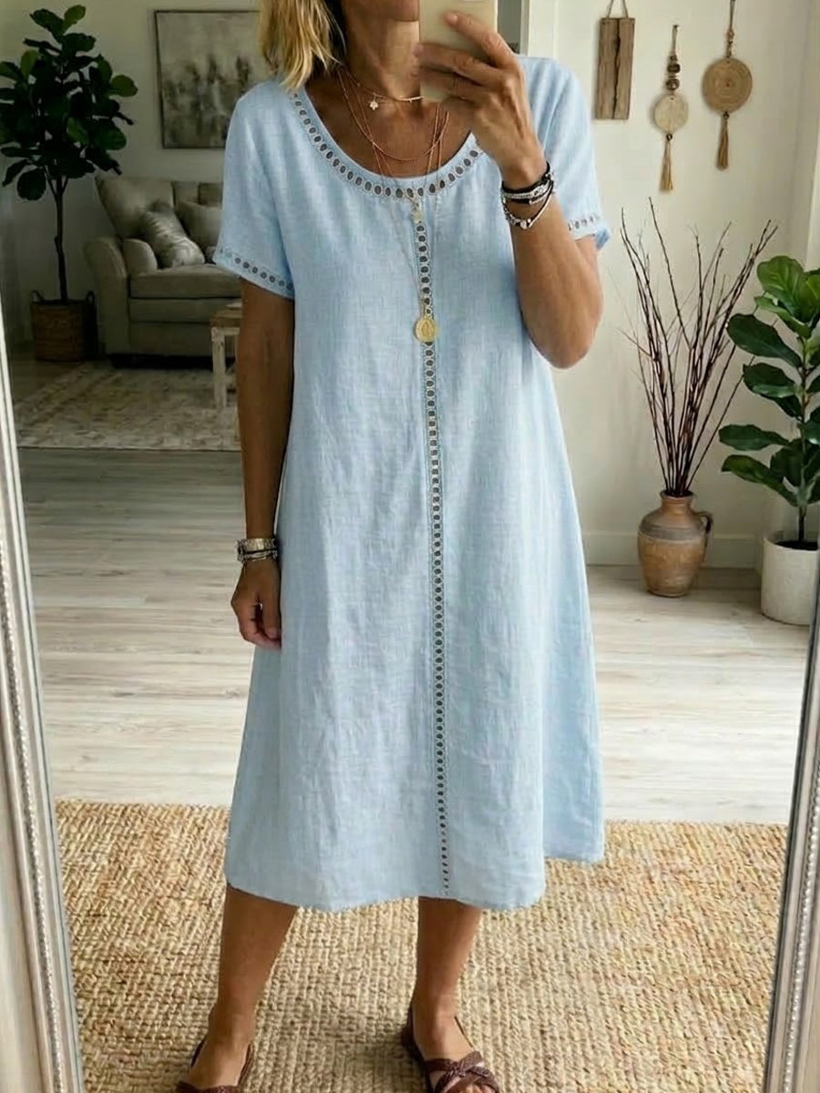 Josslyn - Kurzärmeliges Midikleid
