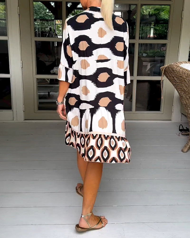 Ledana |  Bedrucktes Kleid