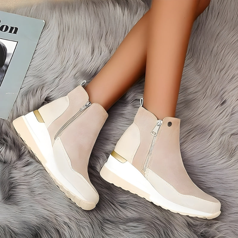 Orthopädische Leder Damen Stiefeletten - Emma