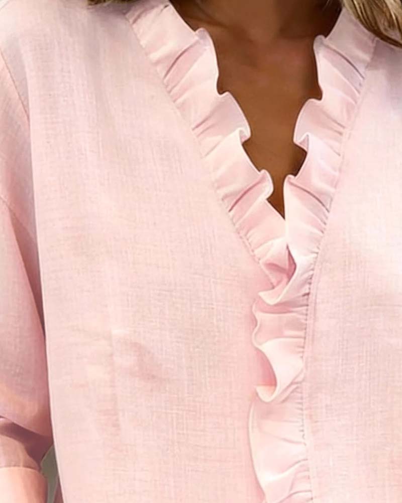 Lena | Stilvolle Bluse für Damen mit Volants