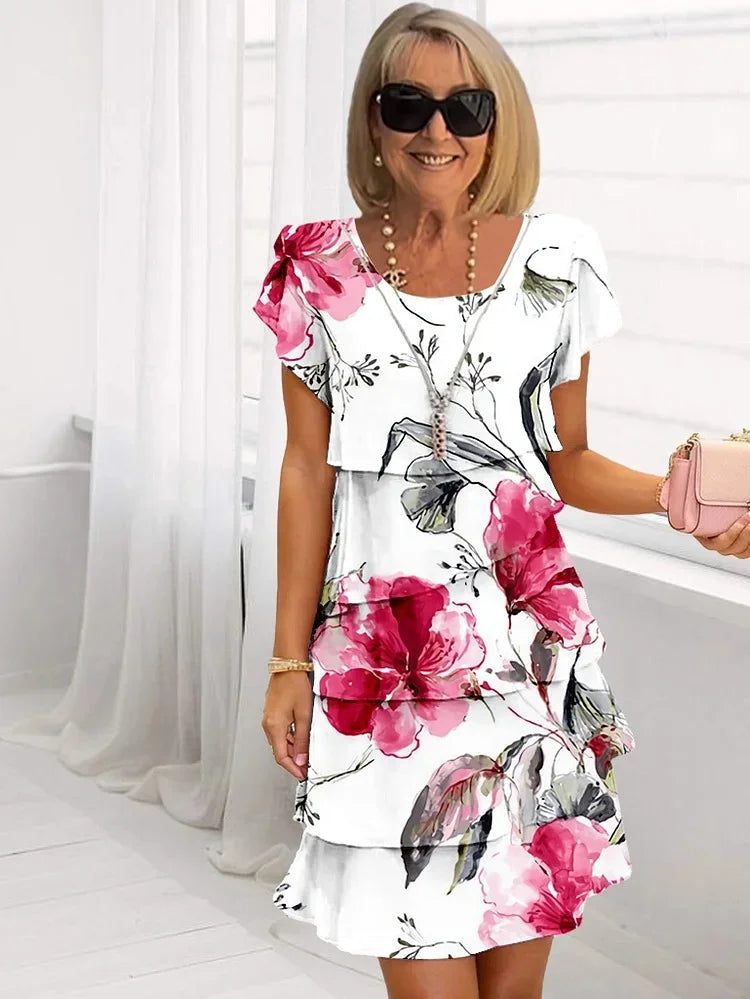 Mia- Florales Damen Sommerkleid