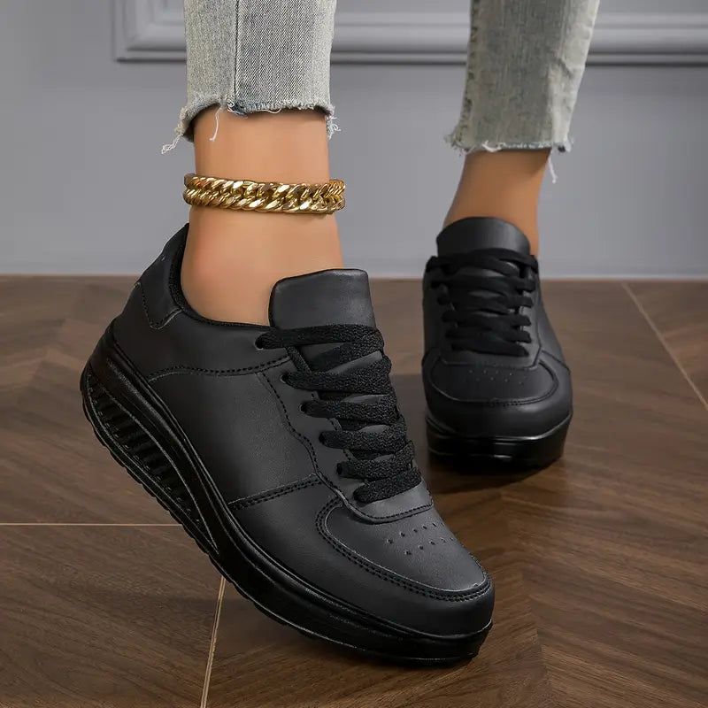 Atmungsaktive Plattform-Sneaker für Damenmode