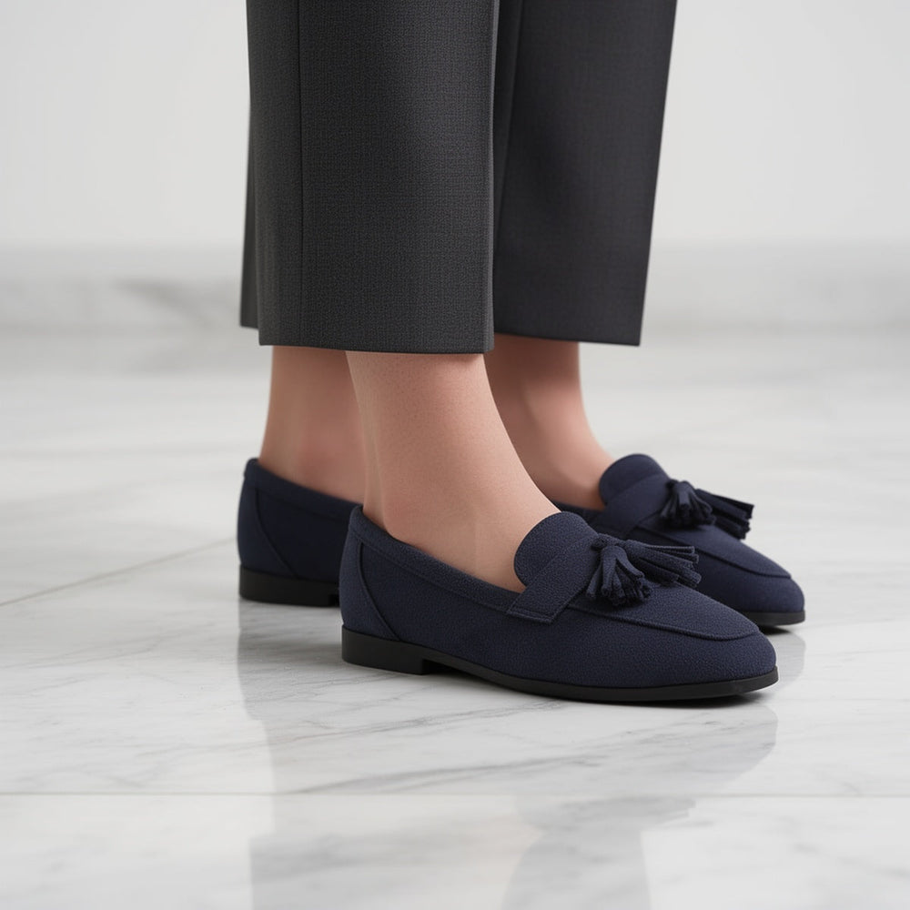 Fathima - Klassische Slipper Mit Quasten