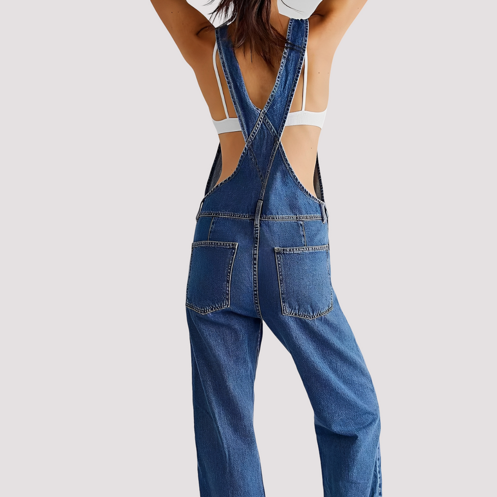 Sophie - Lässiger, locker sitzender Jeans-Jumpsuit für Damen