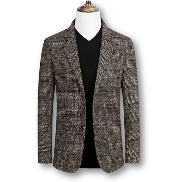 Max | Eleganter Herrenblazer im klassischen Tartan-Stil