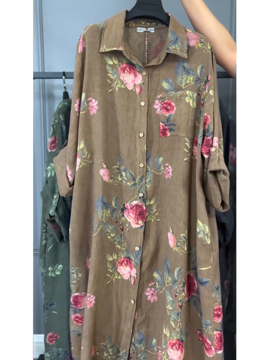 Jovie - Premium-Hemdblusenkleid aus Leinen