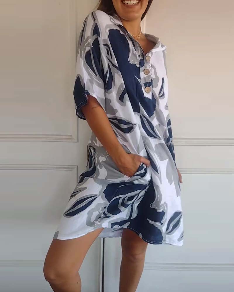 Bianca - Blumenhemdkleid