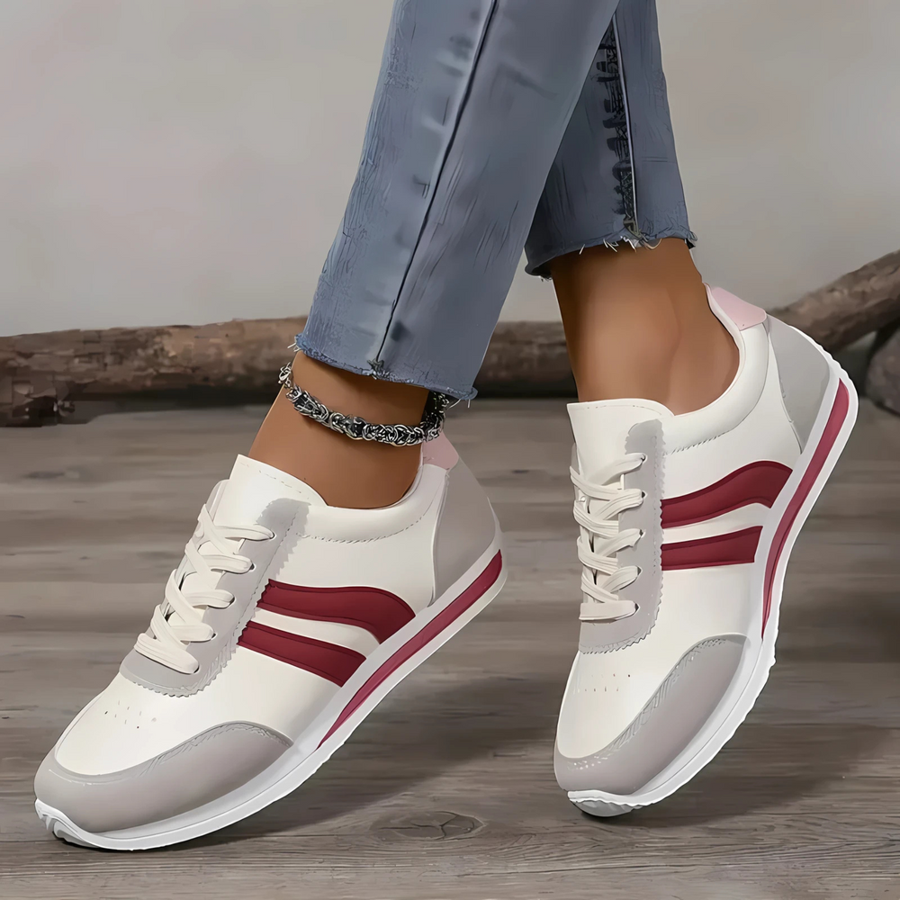 Lettie Handgefertigte Damen-Sneaker aus Leder | Rosa