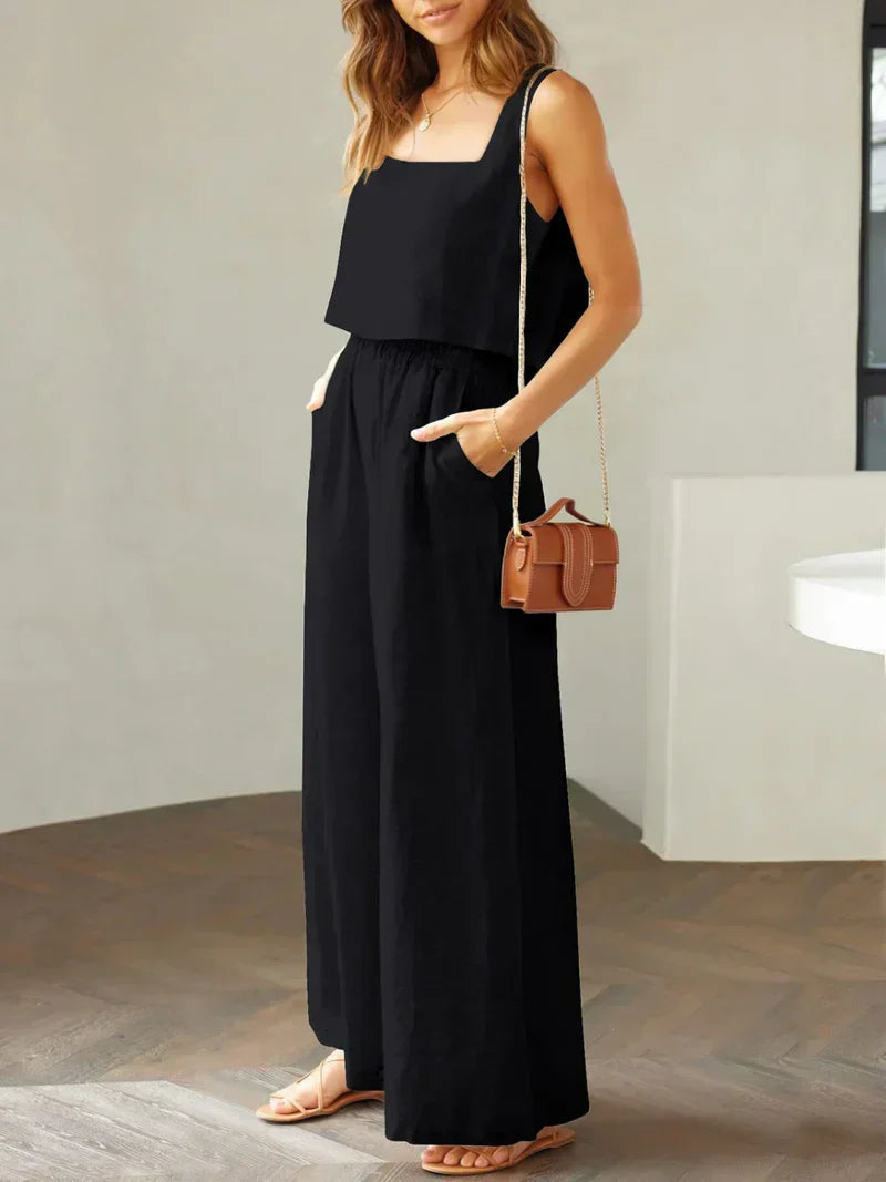 Scarlett | Damen Set Top Hose Koordiniert Elegant Modern