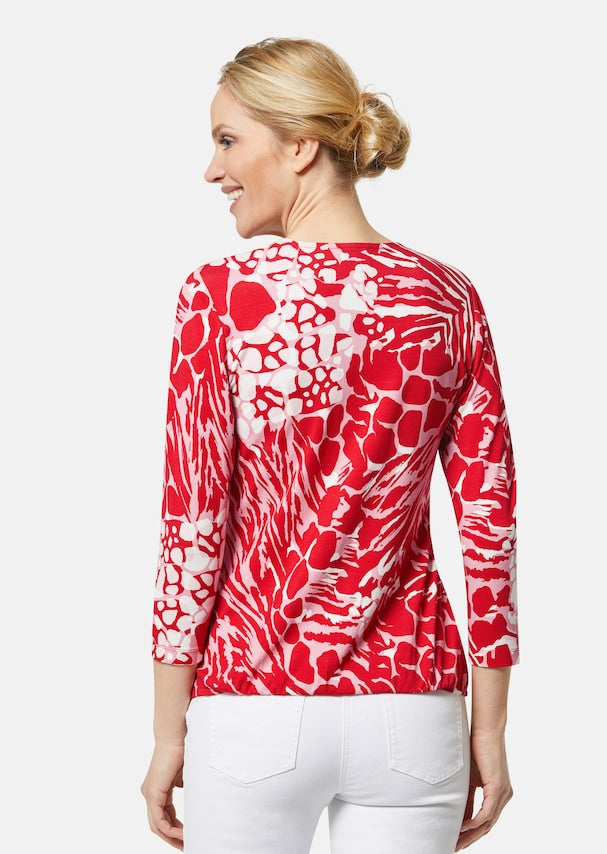 Toni - Lässiges Shirt mit Tiermuster und 3/4-Ärmeln