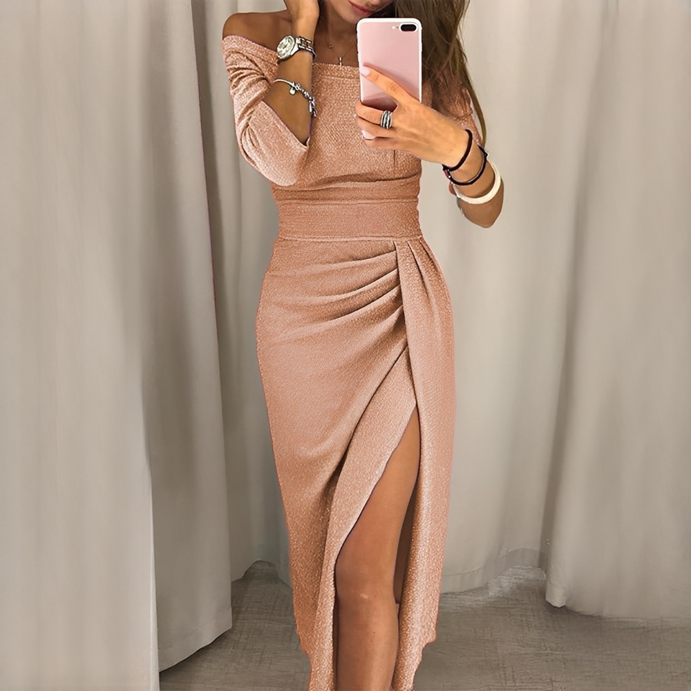 Cristy - Schickes schulterfreies Damenkleid
