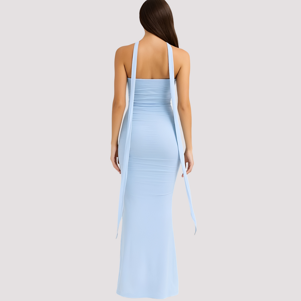 Antonia - Elegantes Slim-Fit-Choker-Kleid