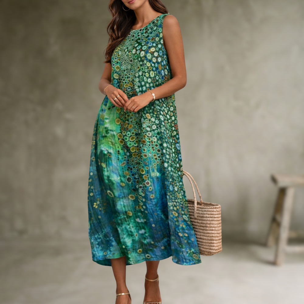 Natia – Ärmelloses Midi-Kleid Aus Baumwolle