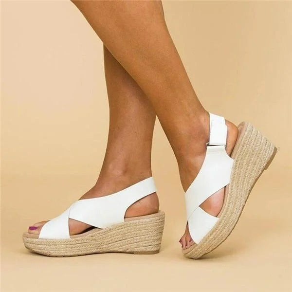 Dames Espadrilles Sleehak Orthopedisch