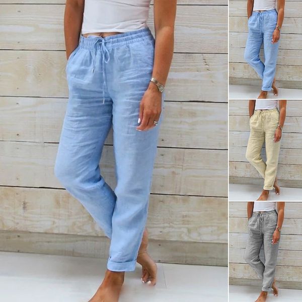 Lorinne - Leinenhose mit Stretchanteil