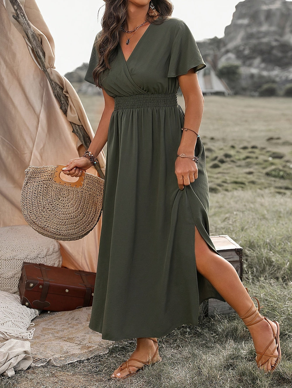 Nyxie - V-Ausschnitt Sommerkleid