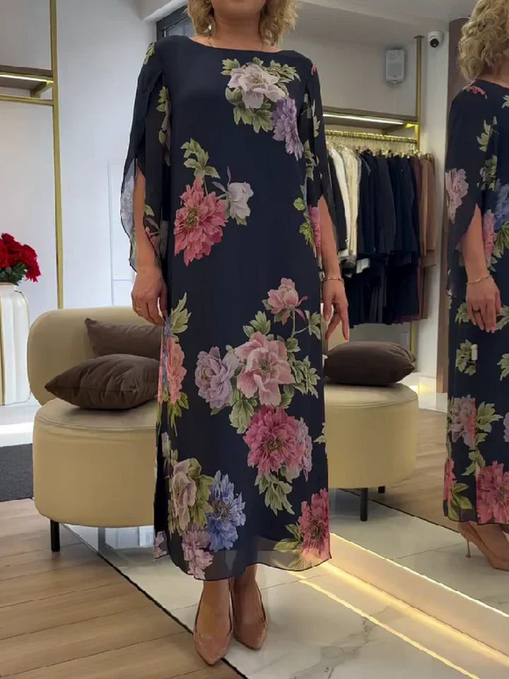 Leichtes Maxikleid mit floralem Druck für ultimativen Komfort