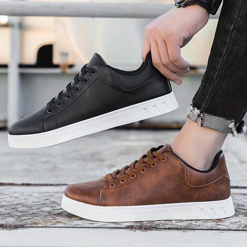 Rex | Herren Leder-Sneaker Low-Top Cupsole Casual
