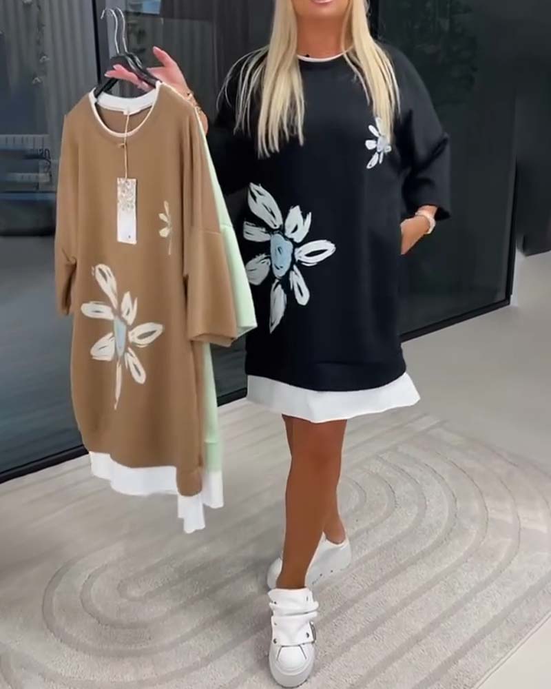 Helia - Soft-Touch-Sweatshirtkleid